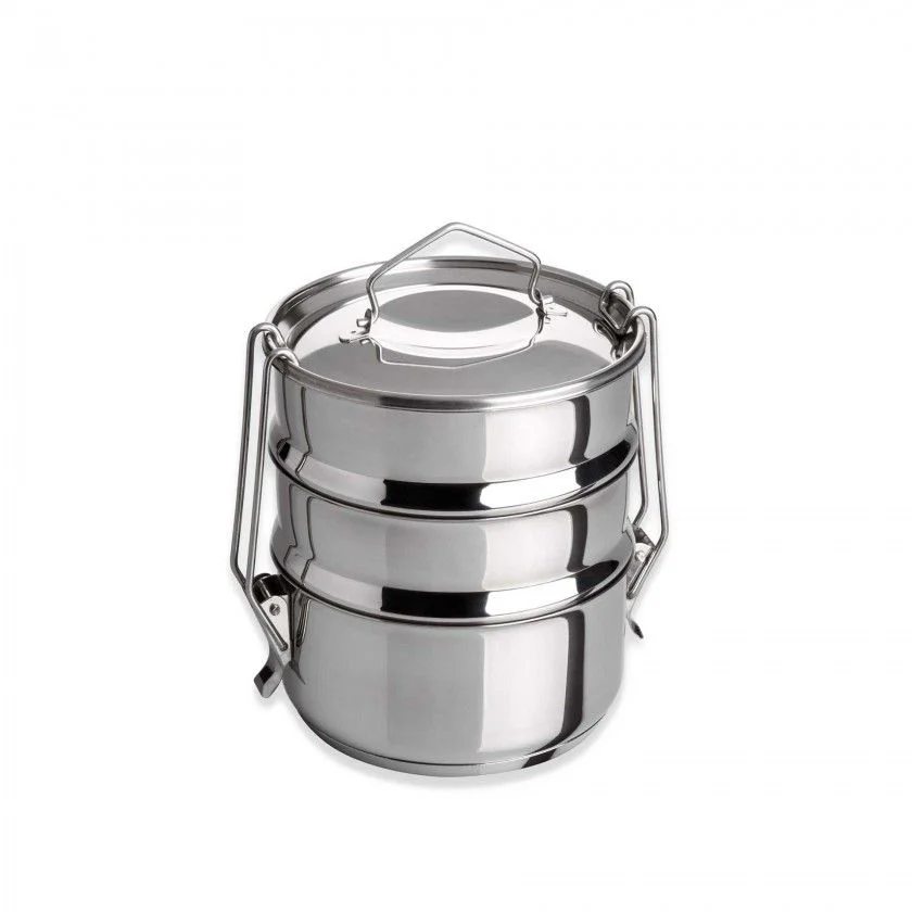 Marmita Tripla em Inox com Fundo Térmico – 12 cm (1,5 L) | Artame