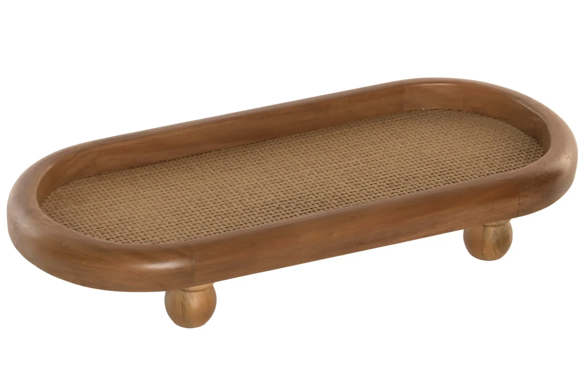 BANDEJA ACÁCIA RATTAN 42,5X18X7,6Cm