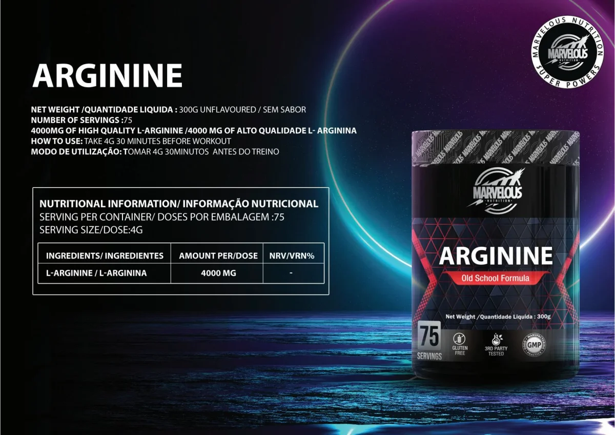 ARGININE – Arginina – 300gm - Image 3